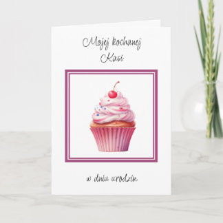 Urodziny - Personalized Polish birthday card 