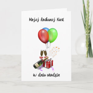 Urodziny - Personalized Polish birthday card