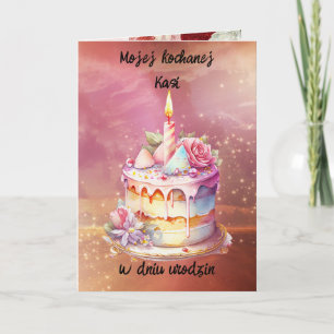 Urodziny - Personalized Polish birthday card