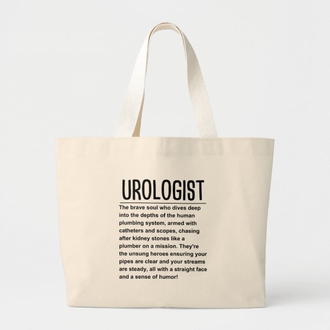 Urologist Large Tote Bag (Front)