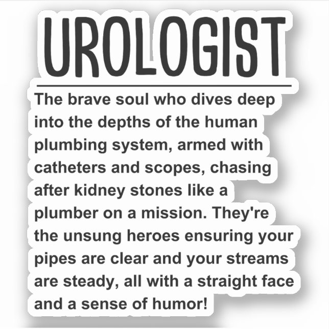 Urologist Sticker (Front)