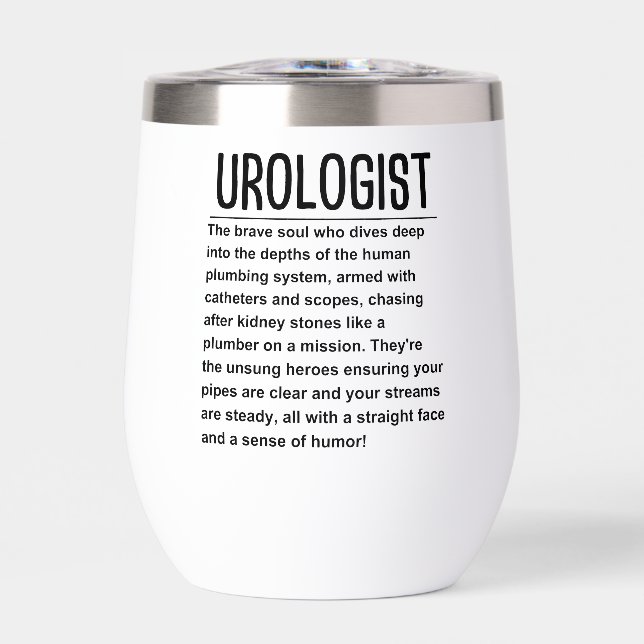 Urologist Thermal Wine Tumbler (Front)