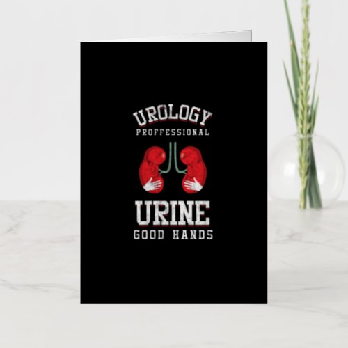 Urologist Urine Good Hands Urology Puns Urology Foil Greeting Card