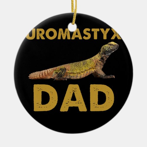 Uromastyx Dad Dabb Lizard Agamidae Men  Ceramic Ornament