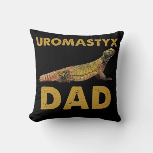 Uromastyx Dad Dabb Lizard Agamidae Men  Throw Pillow