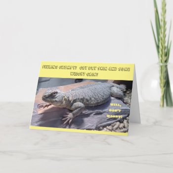 Uromastyx Reptile Lizard Birthday Card by busycrowstudio at Zazzle