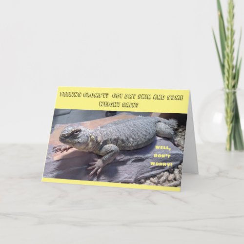 Uromastyx Reptile Lizard Birthday Card