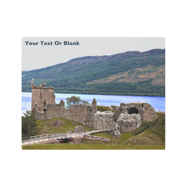 Urqhart Castle - Loch Ness Metal Print (Front)
