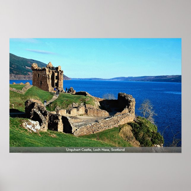 Urquhart Castle, Loch Ness, Scotland Poster (Front)