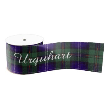 Urquhart Clan Plaid Scottish Tartan Grosgrain Ribbon by TheTartanShop at Zazzle