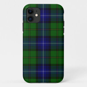 Urquhart tartan blue green plaid iPhone 11 case