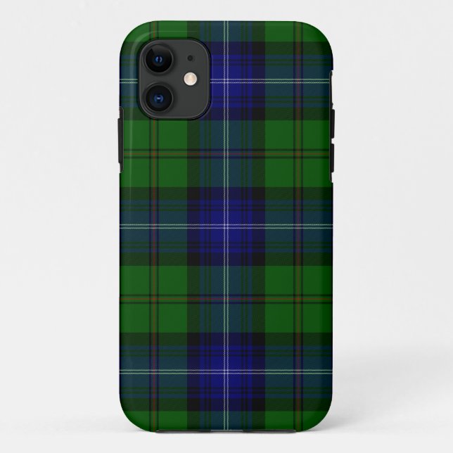 Urquhart tartan blue green plaid Case-Mate iPhone case (Back)