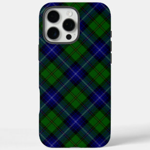 Urquhart tartan blue green plaid iPhone 16 pro max case