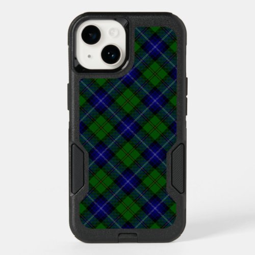 Urquhart tartan blue green plaid OtterBox iPhone 14 case
