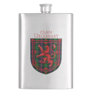 Urquhart Tartan Scottish Plaid Lion Rampant Flask