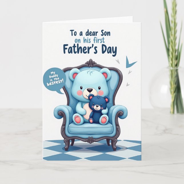 Ursine First Fathers Day Card (Front)