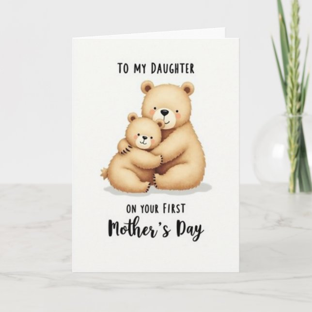 Ursine First Mothers Day Card (Front)