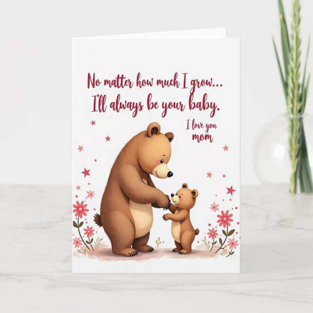 Ursine Moms Love Art Card (Front)