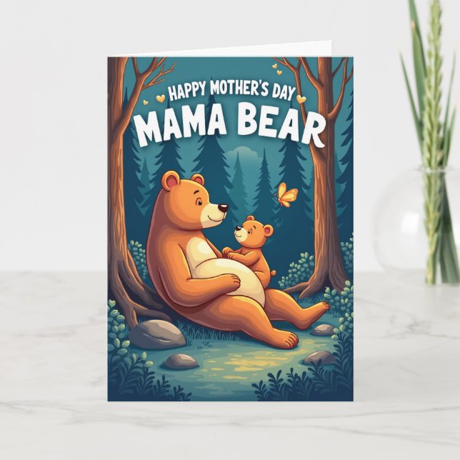Ursine Mothers Day Forest View Card (Front)