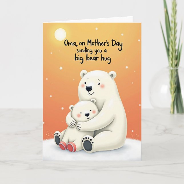 Ursine Sweet Mothers Day Card (Front)