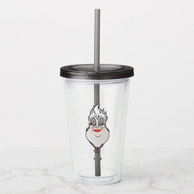 Ursula | A Wicked Face Acrylic Tumbler (Front)