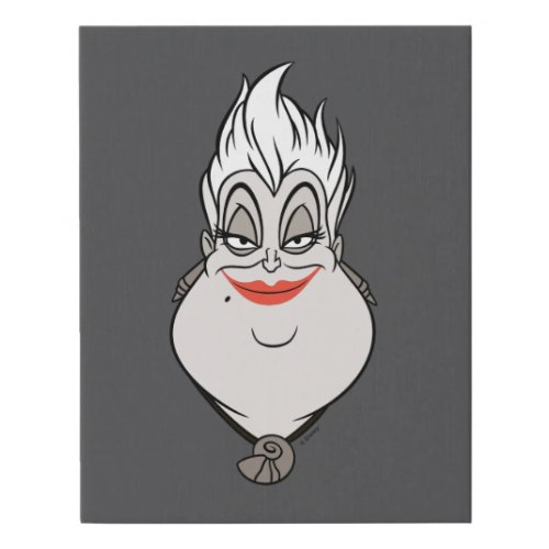 Ursula  A Wicked Face Faux Canvas Print