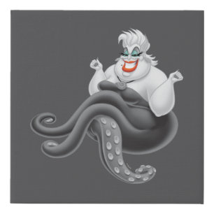 Ursula An Evil Pose Faux Canvas Print