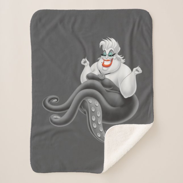 Ursula | An Evil Pose Sherpa Blanket (Front)