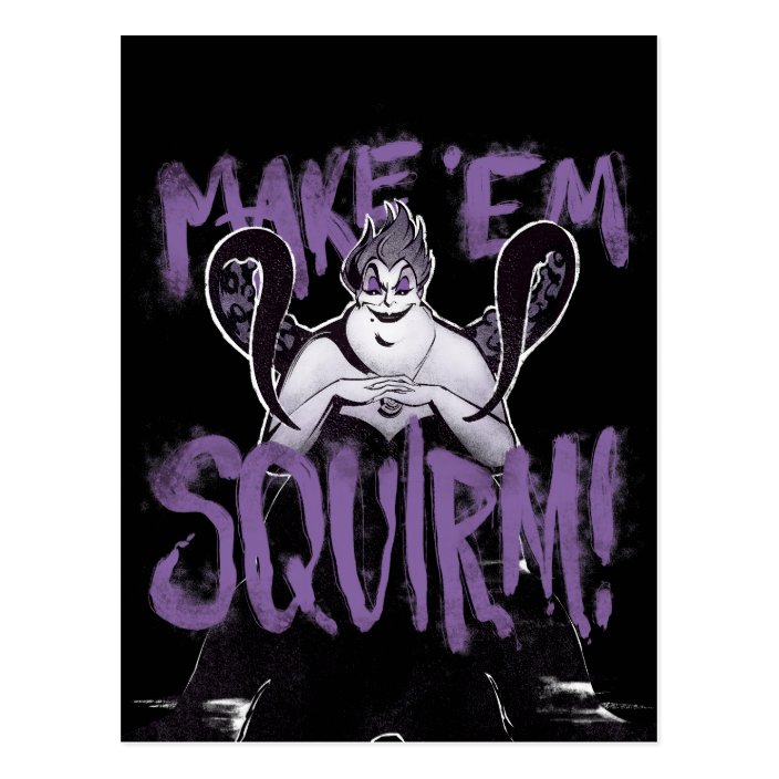 Ursula Make Em Squirm Postcard