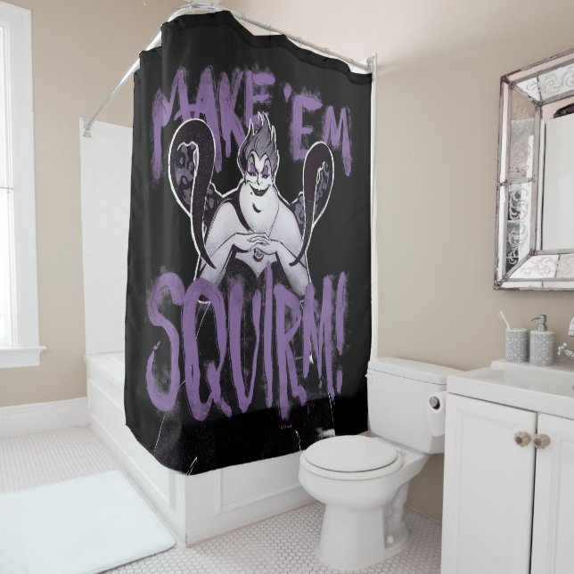 Ursula | Make 'Em Squirm Shower Curtain (In Situ)