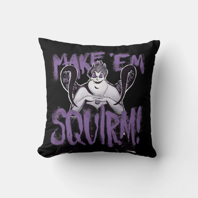 Ursula | Make 'Em Squirm Throw Pillow (Front)