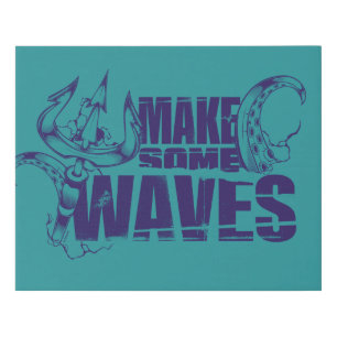 Ursula Make Some Waves Faux Canvas Print