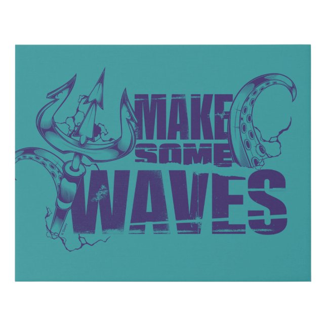 Ursula | Make Some Waves Faux Canvas Print (Front)