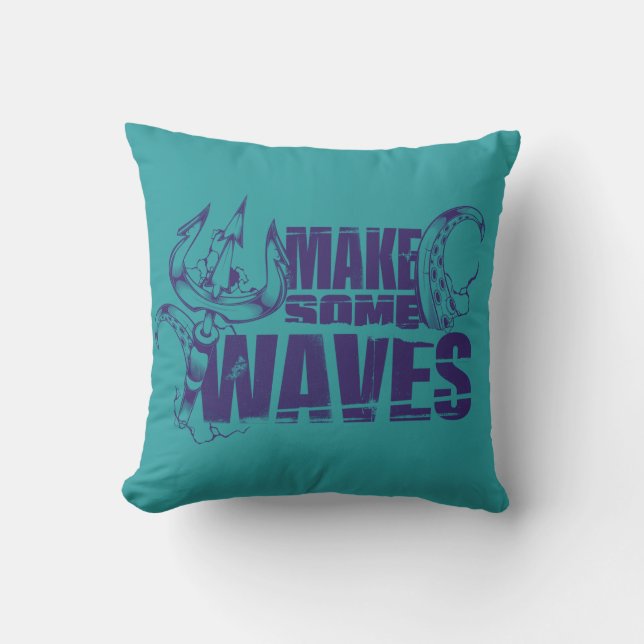 Ursula | Make Some Waves Throw Pillow (Front)