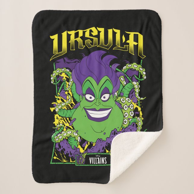 Ursula | Neon Design Sherpa Blanket (Front)
