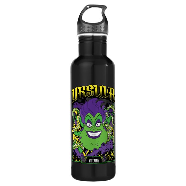 Ursula | Neon Design Stainless Steel Water Bottle (Front)