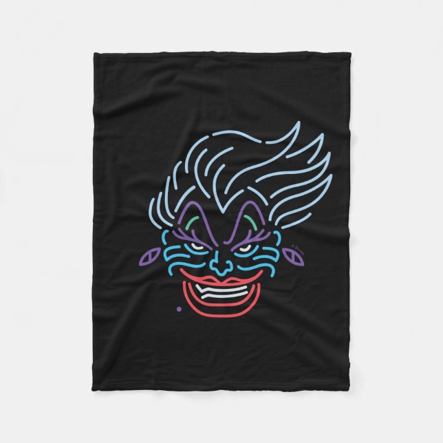 Ursula | Neon Face Fleece Blanket (Front)