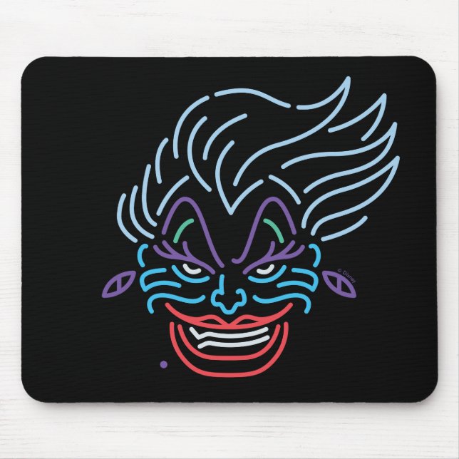 Ursula | Neon Face Mouse Pad (Front)