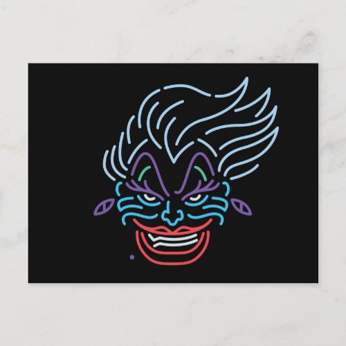 Ursula  Neon Face Postcard
