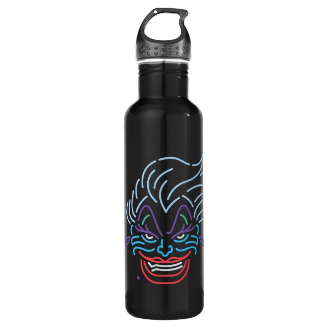 Ursula | Neon Face Stainless Steel Water Bottle (Front)