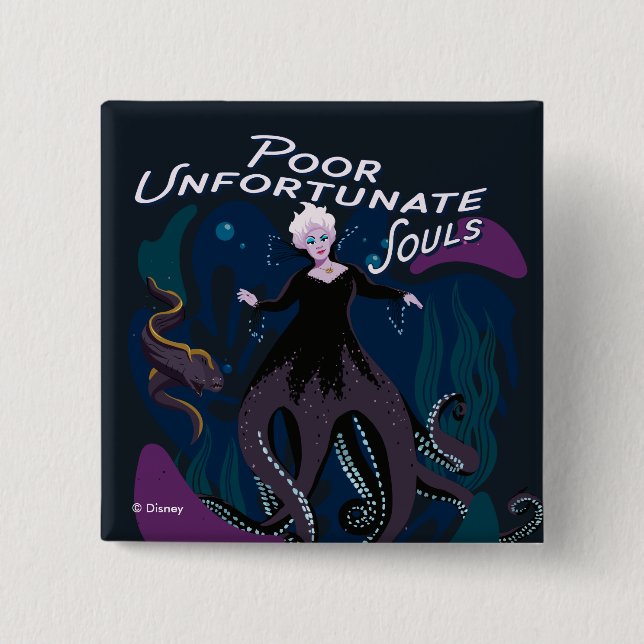 Ursula Poor Unfortunate Souls Button (Front)
