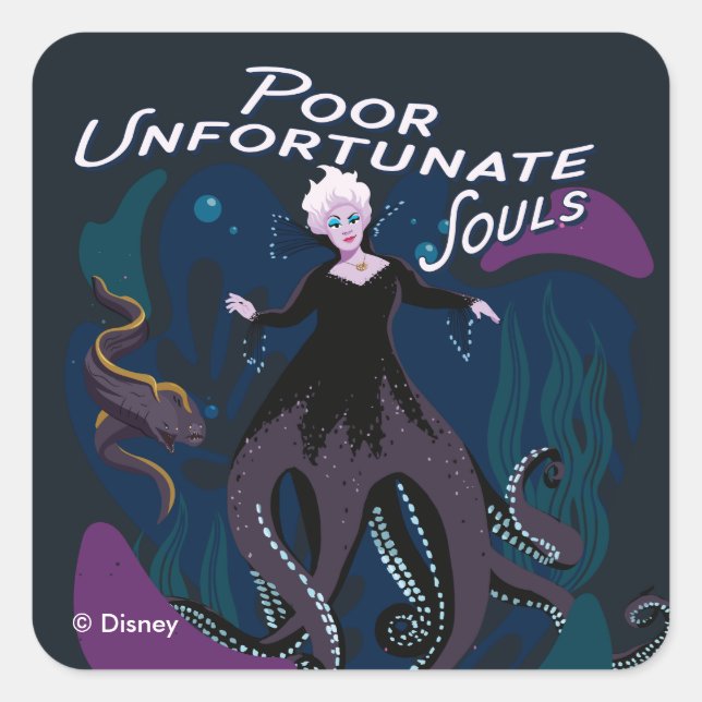 Ursula Poor Unfortunate Souls Square Sticker (Front)