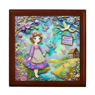 URSULA ~ Rural Painting ~ Vintage ~ Gift Box