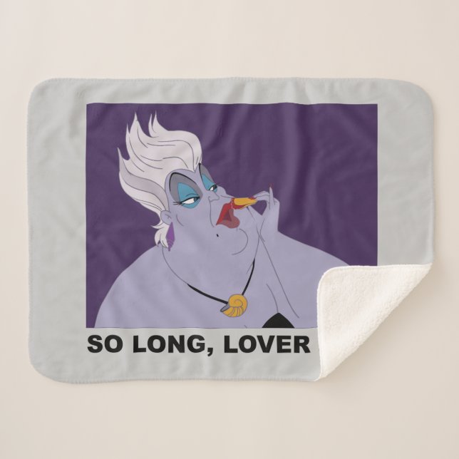Ursula | So Long, Lover Boy Sherpa Blanket (Front (Horizontal))