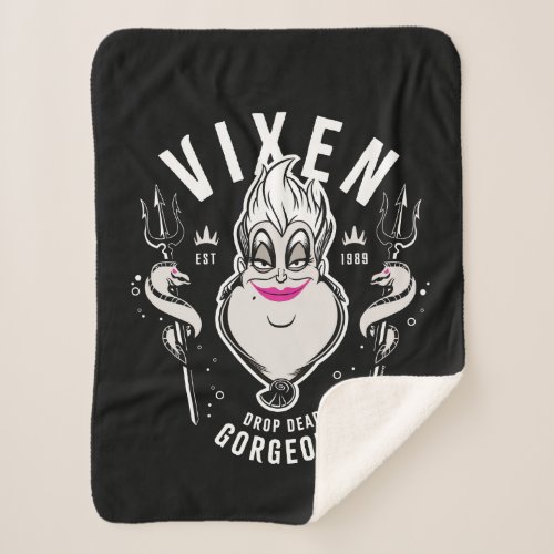 Ursula  Vixen Drop Dead Gorgeous Sherpa Blanket