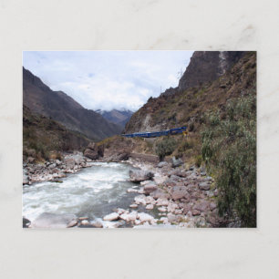 Urubamba River Valley Train Cusco Peru Postcard