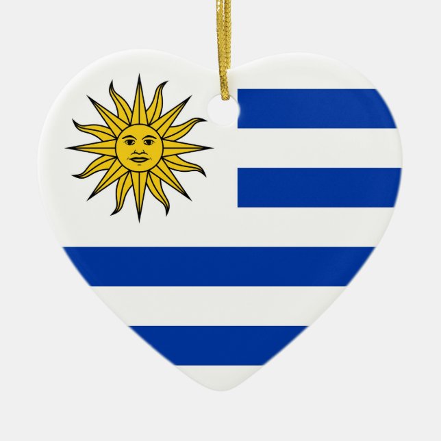Uruguay Ceramic Ornament (Front)
