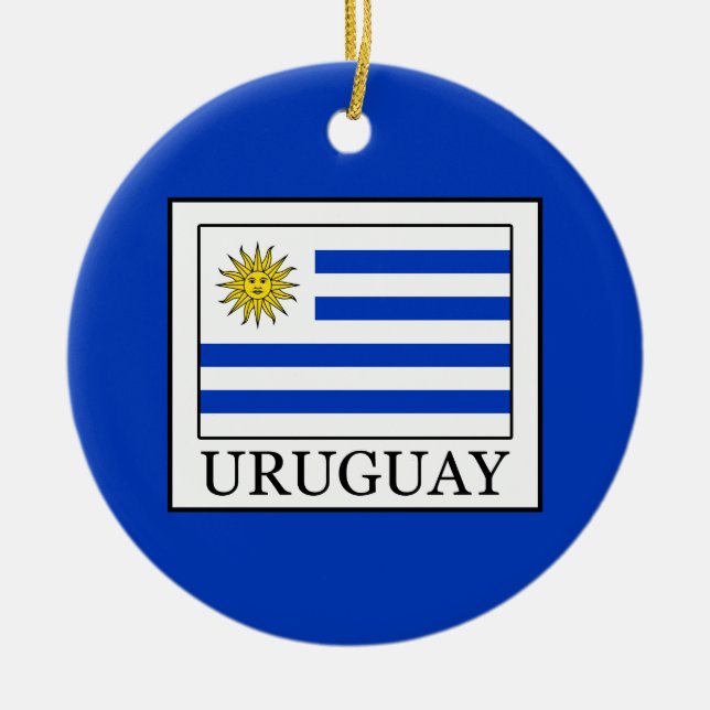 Uruguay Ceramic Ornament (Front)