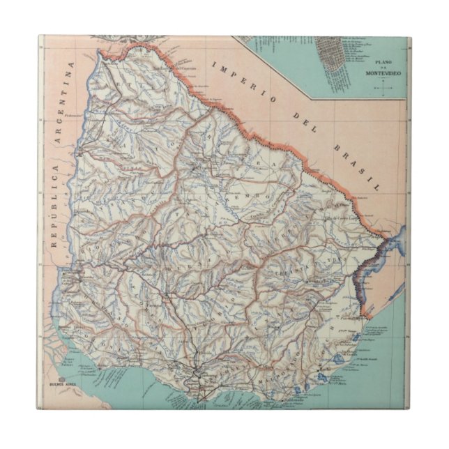 Uruguay Ceramic Tile (Front)