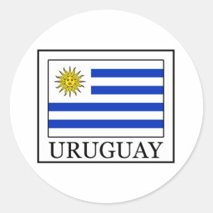 Uruguay Classic Round Sticker